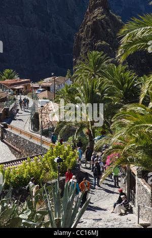 Masca, Schaufenster Tourismus Bergdorf in Buenavista del Norte Region von Teneriffa. Stockfoto