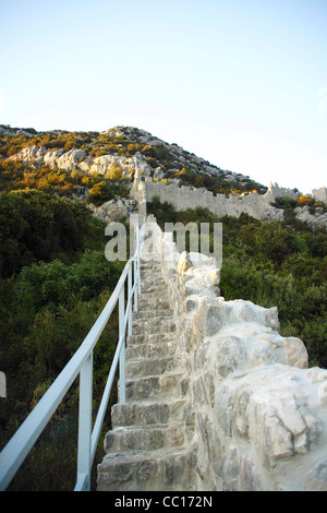 Die Mauern von Ston, Kroatien Stockfoto