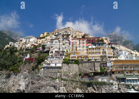 Klippe Stadt Positano-Amalfi-Küste Italien Stockfoto