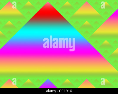 Sierpinski Dreieck Fractal Design Stockfoto