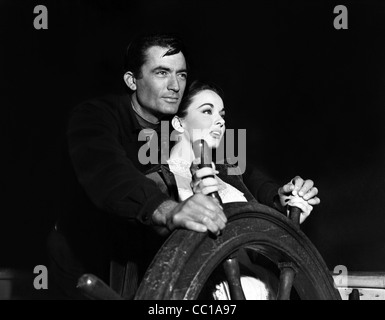 GREGORY PECK, ANN BLYTH, DER WELT IN SEINE ARME, 1952 Stockfoto