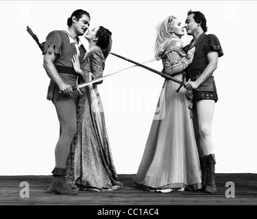 JON HALL, PATRICIA MORISON, ADELE JERGENS, MICHAEL DUANE, DER PRINZ DER DIEBE, 1948 Stockfoto