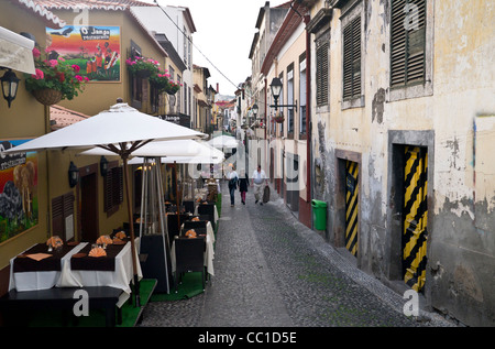 Offene Türen-Kunst-Projekt, Verjüngung der verfallenen Altstadt von Funchal, Madeira Stockfoto