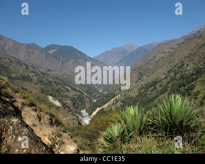 Trekking im Annapurna Conservation Area, Nepal Stockfoto