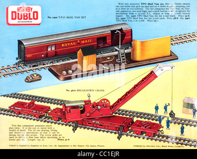 Hornby Dublo 2nd Edition 2 Model Rail Produktkatalog ab Februar 1961 Stockfoto