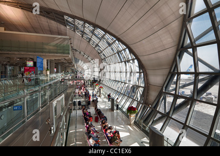 wichtigsten Passagier-terminal, Flughafen Suvarnabhumi Bangkok International Stockfoto