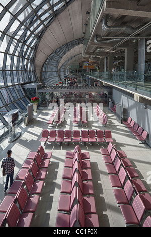 wichtigsten Passagier-terminal, Flughafen Suvarnabhumi Bangkok International Stockfoto