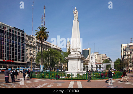 Pirámide de Mayo / kann Pyramid auf der Plaza de Mayo in Buenos Aires, Argentinien Stockfoto