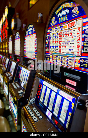 Casino Spielautomaten in Las Vegas Stockfoto