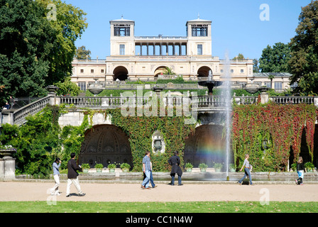 Orangerie im Park von Schloss Sanssouci in Potsdam. Stockfoto