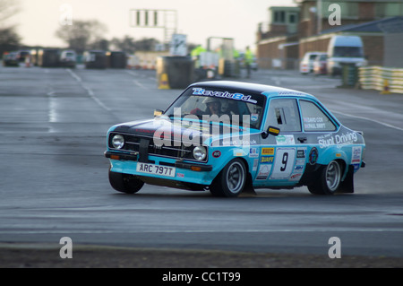 Weihnachten Etappen Rallye auf Croft Circuit in der Nähe von Darlington in Großbritannien Januar 2012 Stockfoto