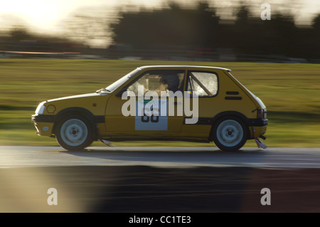 Weihnachten Etappen Rallye auf Croft Circuit in der Nähe von Darlington in Großbritannien Januar 2012 Stockfoto