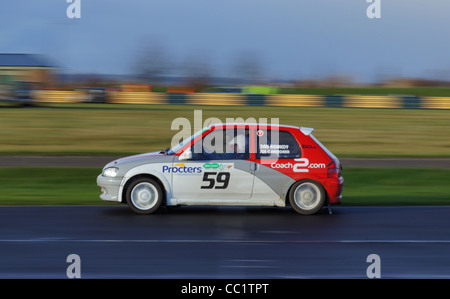 Weihnachten Etappen Rallye auf Croft Circuit in der Nähe von Darlington in Großbritannien Januar 2012 Stockfoto