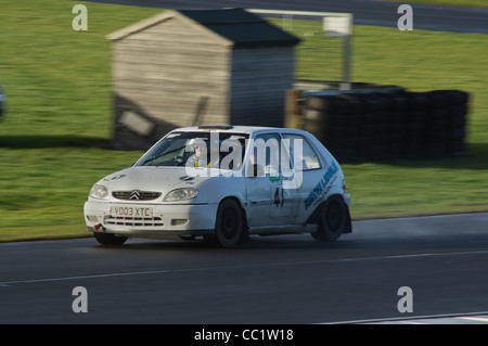 Weihnachten Etappen Rallye auf Croft Circuit in der Nähe von Darlington in Großbritannien Januar 2012 Stockfoto