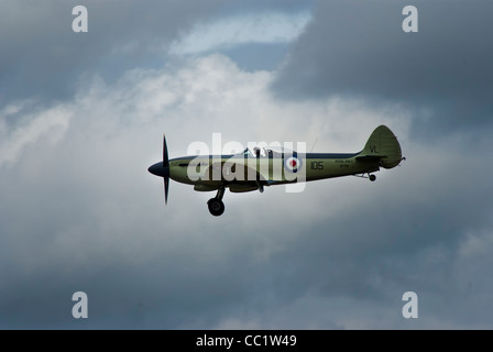 Seafire Display an der Yorkshire Air Museum Supermarine Seafire F Mk XVII Stockfoto