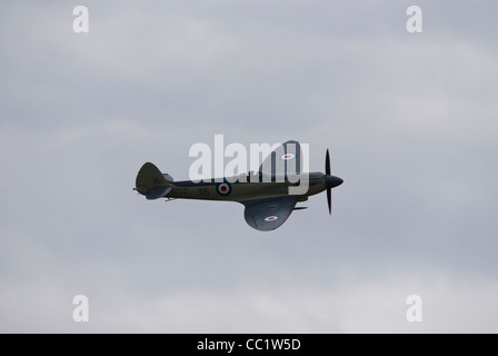 Seafire Display an der Yorkshire Air Museum Supermarine Seafire F Mk XVII Stockfoto