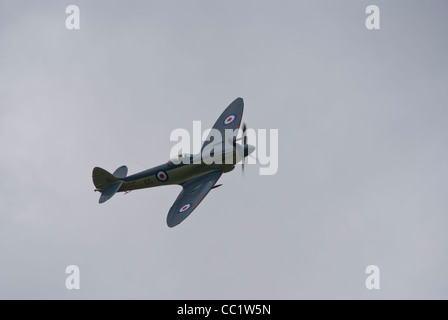 Seafire Display an der Yorkshire Air Museum Supermarine Seafire F Mk XVII Stockfoto