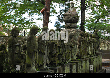 Gohyaku Rakan (500 Statuen), Kita-in Tempel, Kawagoe, Japan Stockfoto