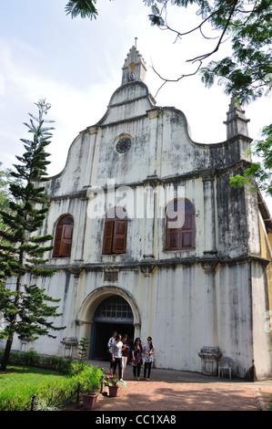 St.Franziskus in Cochin (erste europäische Kirche in Indien). Stockfoto