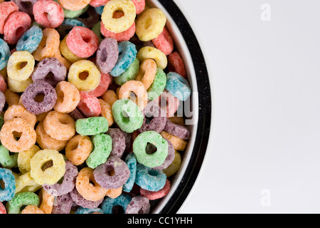 Froot Loops Frühstücks-Cerealien. Stockfoto