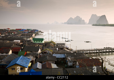 Die muslimischen Fischerdorf Dorf von Ko Panyi, Phang-Nga, Thailand Stockfoto