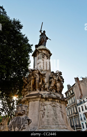 Le Monument des Enfants des Bouches du Rhône, Jean Turcan Sculpteur, Marseille, Provence, Frankreich Stockfoto