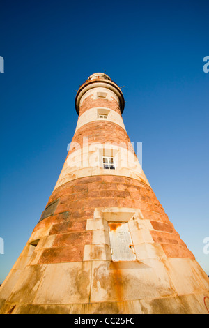 Der Leuchtturm am Ende der Roker Pier in Sunderland-Nord-Ost, UK. Stockfoto