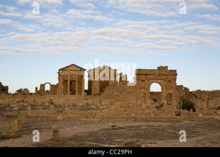 Römische Ruinen in Sufetula, Tunesien. Stockfoto