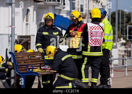 Brand im Savoy Court Stockfoto