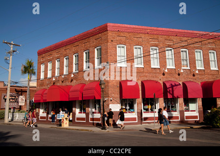 Backstein-Gebäude in Key West, Florida Keys, Florida, USA Stockfoto