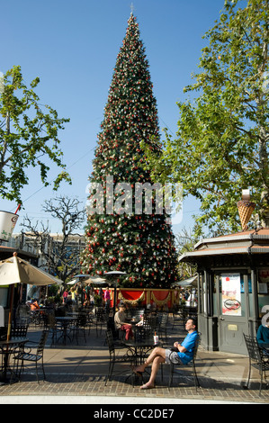 Weihnachten in Los Angeles an der Grove-Einkaufszentrum Stockfoto
