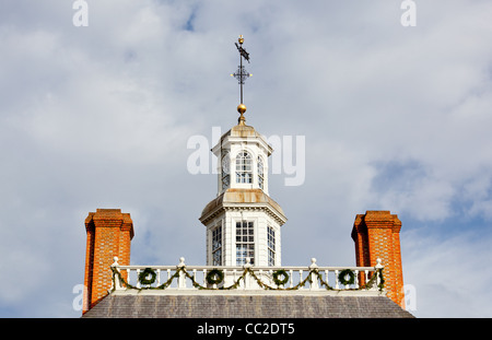 Gouverneurspalastes dekoriert für Weihnachten in Colonial Williamsburg in Virginia Stockfoto