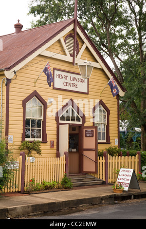 Henry lawson Besuchergebäude im australischen Dorf Gulgong, New South Wales, Australien Stockfoto