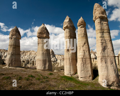 Feenkamine im Tal der Liebe - Kappadokien, Türkei Stockfoto