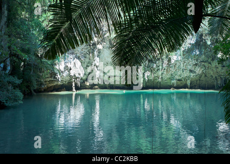 SA Phra Nang (holy Princess Pool), eine versteckte Lagune in Laem Phra Nang, Railay, Thailand. Stockfoto