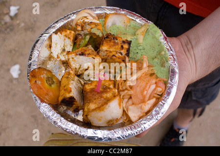 Delhi Street Food (Paneer) Stockfoto