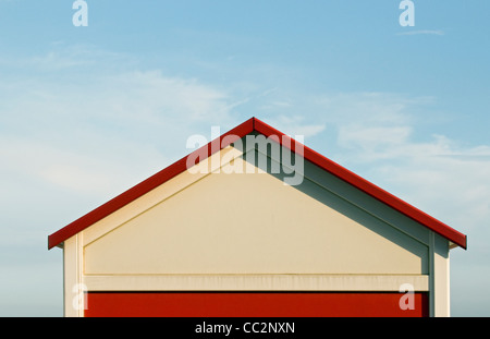 Strandhütte im Spiaggia di Ponente Beach, Caorle, Venetien, Italien Stockfoto