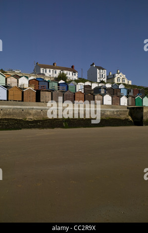 Strand Hütten am Walton auf Naze Essex Stockfoto