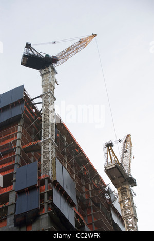 USA, New York City, modernes Bürogebäude im Bau Stockfoto