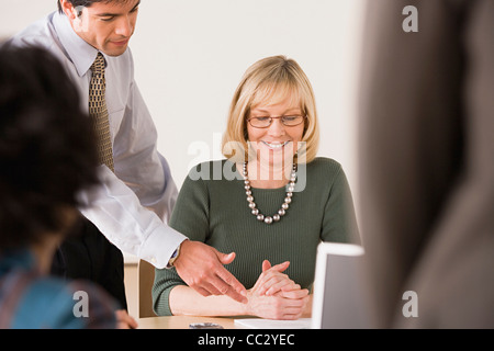 USA, California, Los Angeles, Successful Business meeting Stockfoto