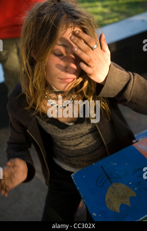 Crack Addict in Montreal, Kanada. Stockfoto