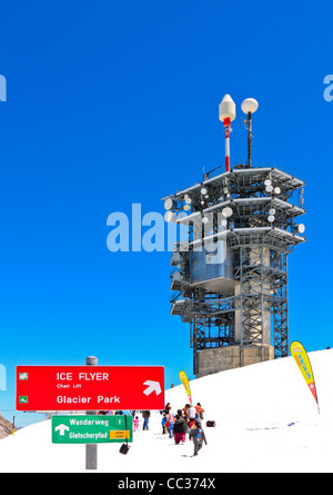 Communitation Turm auf Mount Titlis, Schweizer Alpen, Schweiz Stockfoto