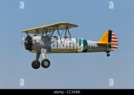 Boeing PT17 Stearman in US Navy Training Farben Stockfoto