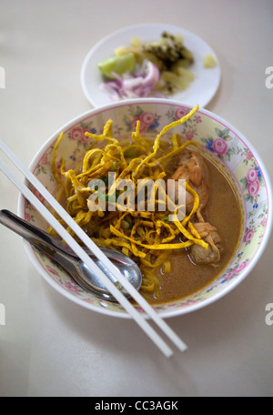 Khao Soy Nudeln Chiang Mai in Thailand Stockfoto