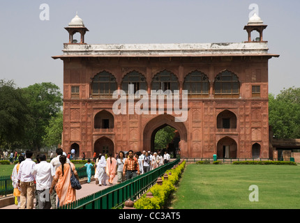Naubat Khana (Trommel-Haus) am Roten Fort in Delhi, Indien Stockfoto