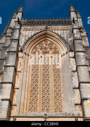 Kloster Batalha Fenster Stockfoto