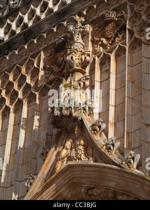 Kloster Batalha Carving details Stockfoto