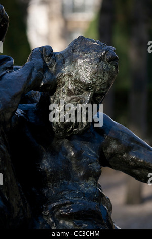 Statue von Victor Hugo im Garten von Rodin Museum, Paris, Frankreich Stockfoto