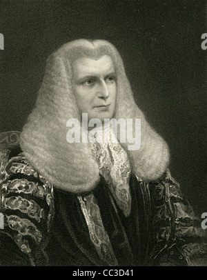 1830-Gravur, John Singleton Copley, 1. Baron Lyndhurst. Stockfoto