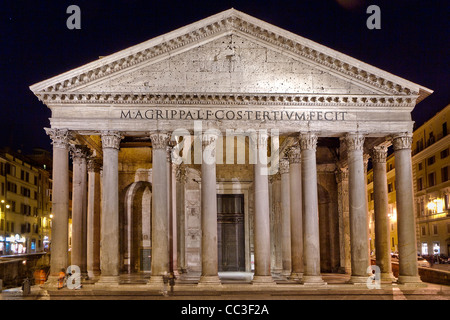 Das Pantheon, ein Gebäude, das im Auftrag von Marcus Agrippa als Tempel aller Götter des antiken Roms Stockfoto